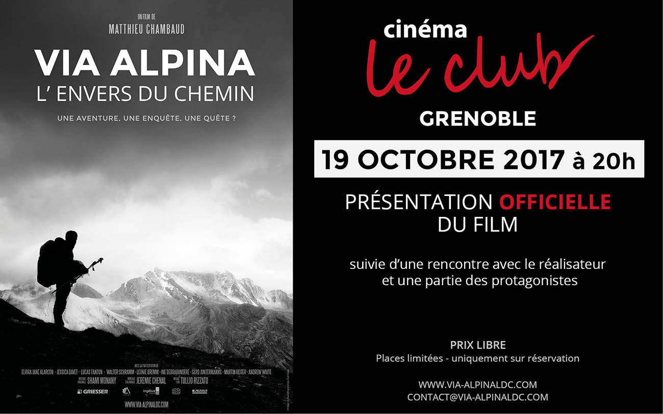 Avant premiere cinema le Club Via Alpina 19 octobre 2017